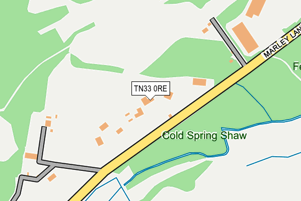TN33 0RE map - OS OpenMap – Local (Ordnance Survey) TN33 0RE map - OS OpenMap – Local (Ordnance Survey)