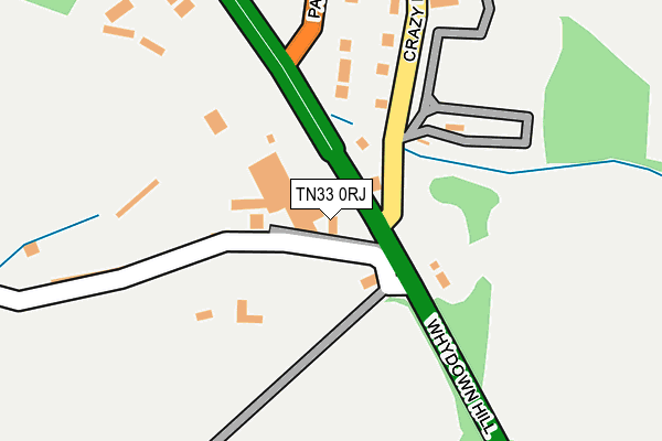 TN33 0RJ map - OS OpenMap – Local (Ordnance Survey) TN33 0RJ map - OS OpenMap – Local (Ordnance Survey)