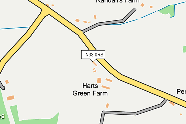TN33 0RS map - OS OpenMap – Local (Ordnance Survey) TN33 0RS map - OS OpenMap – Local (Ordnance Survey)