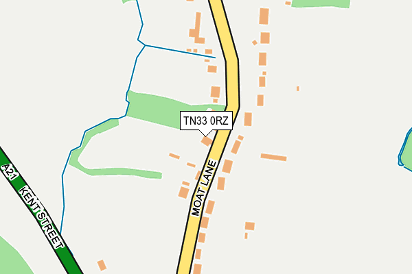 TN33 0RZ map - OS OpenMap – Local (Ordnance Survey) TN33 0RZ map - OS OpenMap – Local (Ordnance Survey)