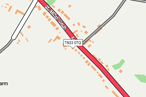 TN33 0TQ map - OS OpenMap – Local (Ordnance Survey) TN33 0TQ map - OS OpenMap – Local (Ordnance Survey)