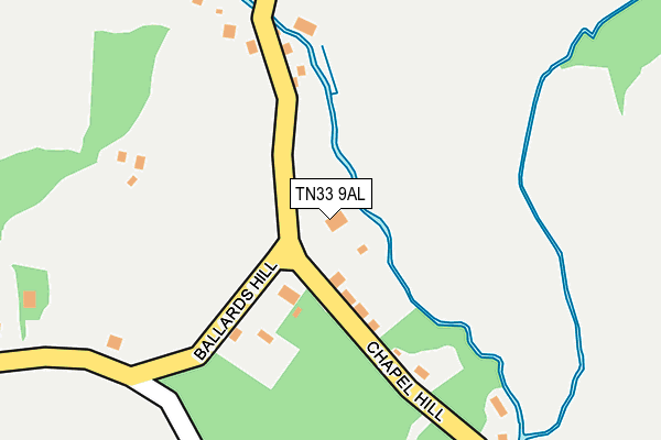TN33 9AL map - OS OpenMap – Local (Ordnance Survey) TN33 9AL map - OS OpenMap – Local (Ordnance Survey)
