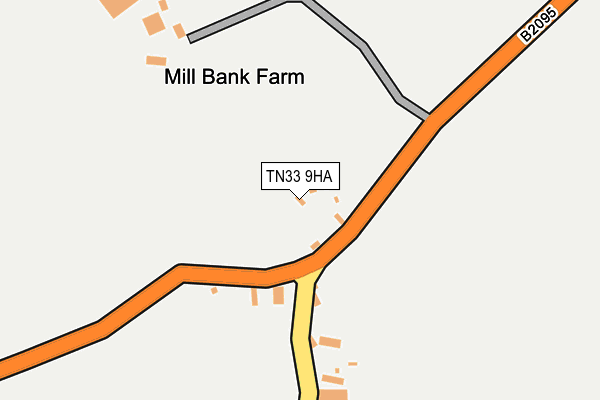 TN33 9HA map - OS OpenMap – Local (Ordnance Survey)
