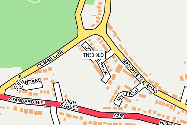 TN33 9LQ map - OS OpenMap – Local (Ordnance Survey) TN33 9LQ map - OS OpenMap – Local (Ordnance Survey)