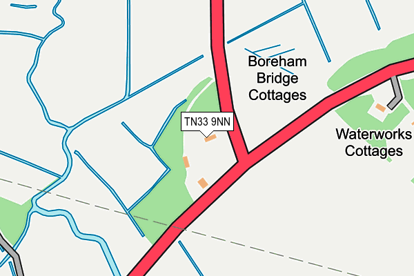 TN33 9NN map - OS OpenMap – Local (Ordnance Survey) TN33 9NN map - OS OpenMap – Local (Ordnance Survey)