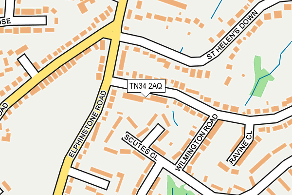TN34 2AQ map - OS OpenMap – Local (Ordnance Survey) TN34 2AQ map - OS OpenMap – Local (Ordnance Survey)