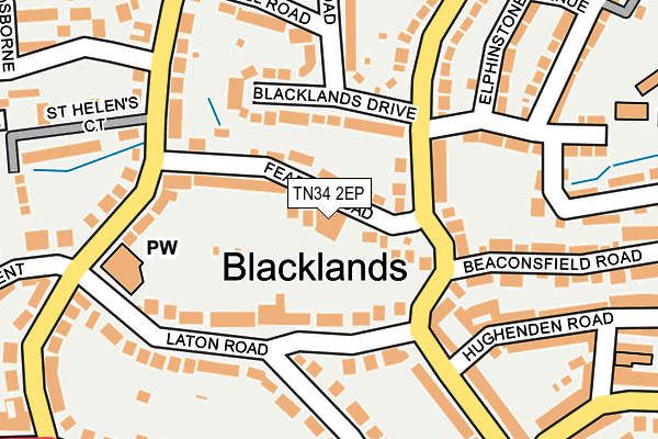 TN34 2EP map - OS OpenMap – Local (Ordnance Survey) TN34 2EP map - OS OpenMap – Local (Ordnance Survey)