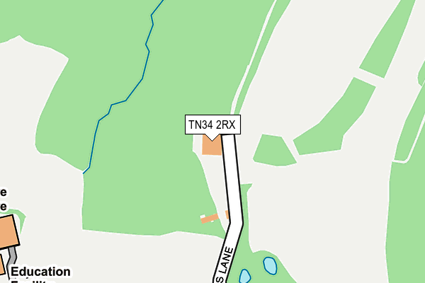 TN34 2RX map - OS OpenMap – Local (Ordnance Survey) TN34 2RX map - OS OpenMap – Local (Ordnance Survey)