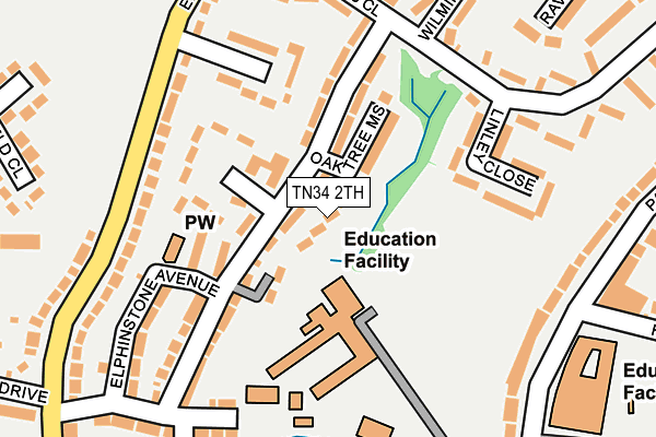 TN34 2TH map - OS OpenMap – Local (Ordnance Survey) TN34 2TH map - OS OpenMap – Local (Ordnance Survey)