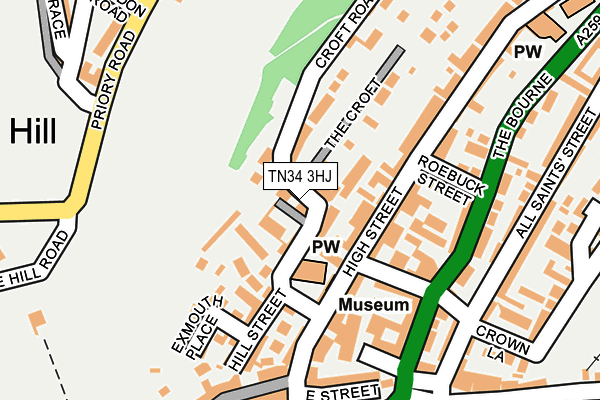 TN34 3HJ map - OS OpenMap – Local (Ordnance Survey) TN34 3HJ map - OS OpenMap – Local (Ordnance Survey)