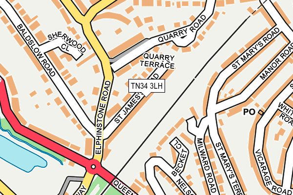 TN34 3LH map - OS OpenMap – Local (Ordnance Survey) TN34 3LH map - OS OpenMap – Local (Ordnance Survey)