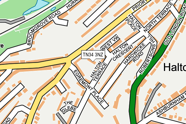 TN34 3NZ map - OS OpenMap – Local (Ordnance Survey) TN34 3NZ map - OS OpenMap – Local (Ordnance Survey)