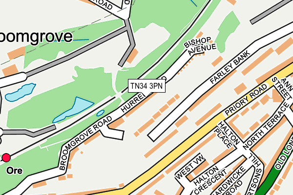 TN34 3PN map - OS OpenMap – Local (Ordnance Survey) TN34 3PN map - OS OpenMap – Local (Ordnance Survey)