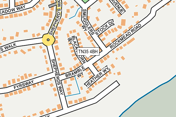 TN35 4BH map - OS OpenMap – Local (Ordnance Survey) TN35 4BH map - OS OpenMap – Local (Ordnance Survey)