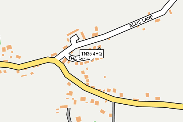 TN35 4HQ map - OS OpenMap – Local (Ordnance Survey) TN35 4HQ map - OS OpenMap – Local (Ordnance Survey)