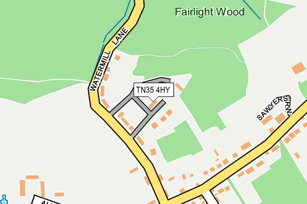 TN35 4HY map - OS OpenMap – Local (Ordnance Survey) TN35 4HY map - OS OpenMap – Local (Ordnance Survey)