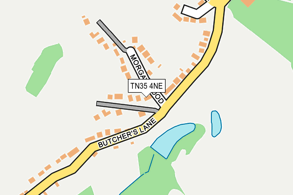 TN35 4NE map - OS OpenMap – Local (Ordnance Survey) TN35 4NE map - OS OpenMap – Local (Ordnance Survey)