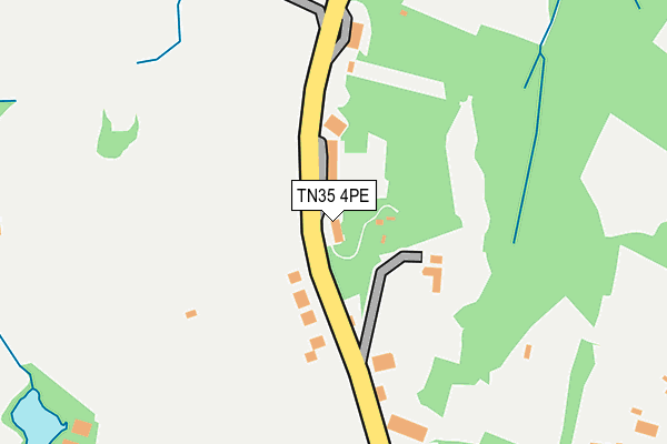 TN35 4PE map - OS OpenMap – Local (Ordnance Survey) TN35 4PE map - OS OpenMap – Local (Ordnance Survey)