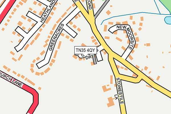 TN35 4QY map - OS OpenMap – Local (Ordnance Survey) TN35 4QY map - OS OpenMap – Local (Ordnance Survey)