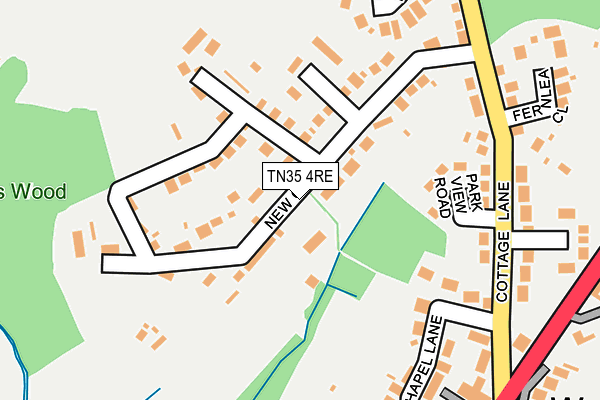 TN35 4RE map - OS OpenMap – Local (Ordnance Survey) TN35 4RE map - OS OpenMap – Local (Ordnance Survey)