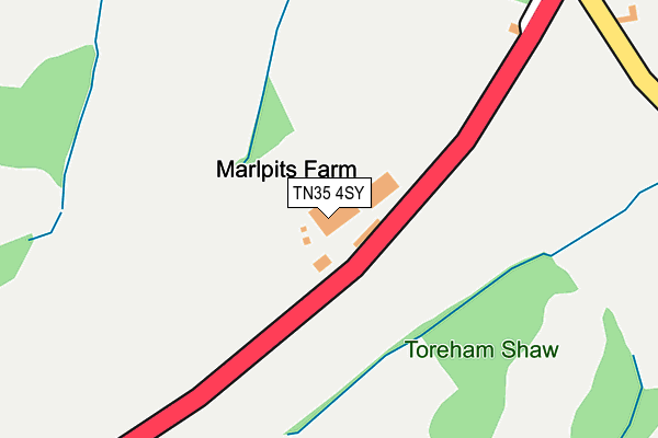TN35 4SY map - OS OpenMap – Local (Ordnance Survey) TN35 4SY map - OS OpenMap – Local (Ordnance Survey)