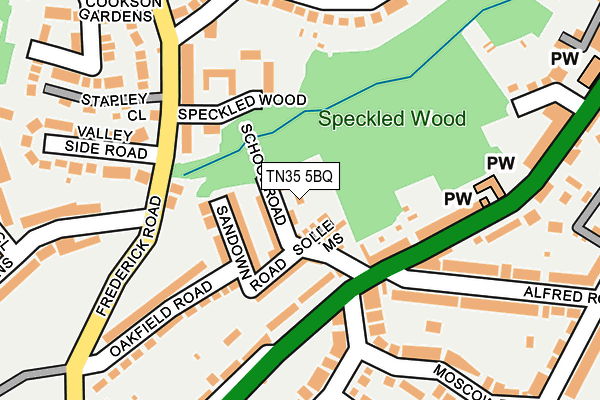 TN35 5BQ map - OS OpenMap – Local (Ordnance Survey) TN35 5BQ map - OS OpenMap – Local (Ordnance Survey)