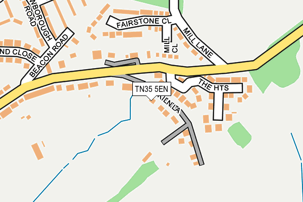 TN35 5EN map - OS OpenMap – Local (Ordnance Survey) TN35 5EN map - OS OpenMap – Local (Ordnance Survey)