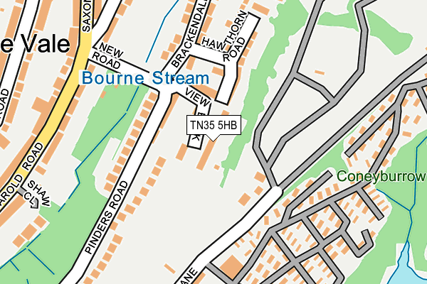 TN35 5HB map - OS OpenMap – Local (Ordnance Survey) TN35 5HB map - OS OpenMap – Local (Ordnance Survey)
