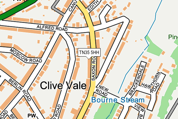 TN35 5HH map - OS OpenMap – Local (Ordnance Survey) TN35 5HH map - OS OpenMap – Local (Ordnance Survey)