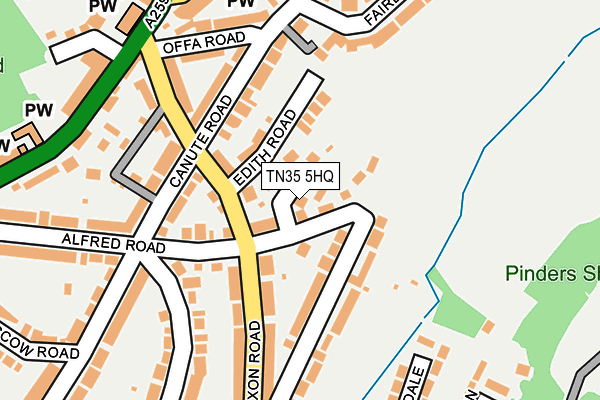 TN35 5HQ map - OS OpenMap – Local (Ordnance Survey) TN35 5HQ map - OS OpenMap – Local (Ordnance Survey)
