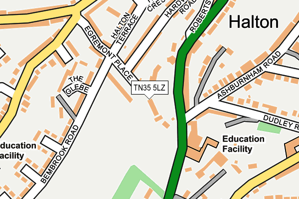 TN35 5LZ map - OS OpenMap – Local (Ordnance Survey) TN35 5LZ map - OS OpenMap – Local (Ordnance Survey)