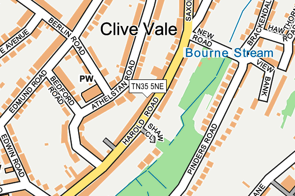 TN35 5NE map - OS OpenMap – Local (Ordnance Survey) TN35 5NE map - OS OpenMap – Local (Ordnance Survey)