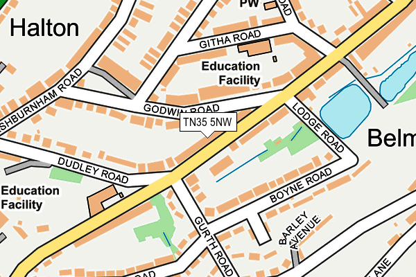 TN35 5NW map - OS OpenMap – Local (Ordnance Survey) TN35 5NW map - OS OpenMap – Local (Ordnance Survey)