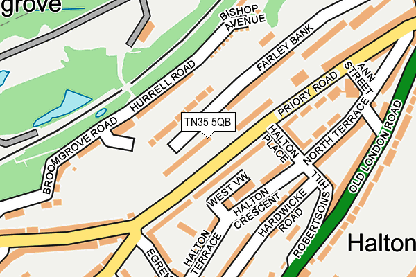 TN35 5QB map - OS OpenMap – Local (Ordnance Survey) TN35 5QB map - OS OpenMap – Local (Ordnance Survey)