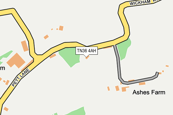 TN36 4AH map - OS OpenMap – Local (Ordnance Survey) TN36 4AH map - OS OpenMap – Local (Ordnance Survey)