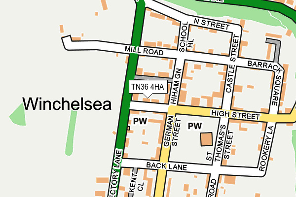 TN36 4HA map - OS OpenMap – Local (Ordnance Survey) TN36 4HA map - OS OpenMap – Local (Ordnance Survey)