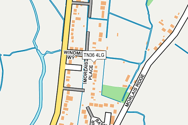 TN36 4LG map - OS OpenMap – Local (Ordnance Survey) TN36 4LG map - OS OpenMap – Local (Ordnance Survey)