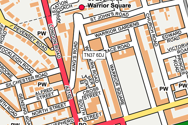 TN37 6DJ map - OS OpenMap – Local (Ordnance Survey)