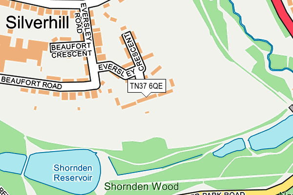 TN37 6QE map - OS OpenMap – Local (Ordnance Survey) TN37 6QE map - OS OpenMap – Local (Ordnance Survey)