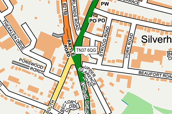 TN37 6QG map - OS OpenMap – Local (Ordnance Survey) TN37 6QG map - OS OpenMap – Local (Ordnance Survey)