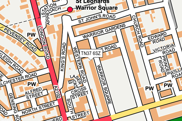 TN37 6SZ map - OS OpenMap – Local (Ordnance Survey) TN37 6SZ map - OS OpenMap – Local (Ordnance Survey)