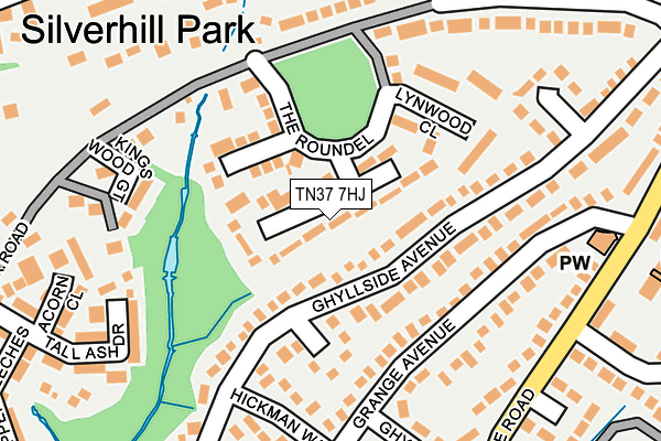 TN37 7HJ map - OS OpenMap – Local (Ordnance Survey) TN37 7HJ map - OS OpenMap – Local (Ordnance Survey)