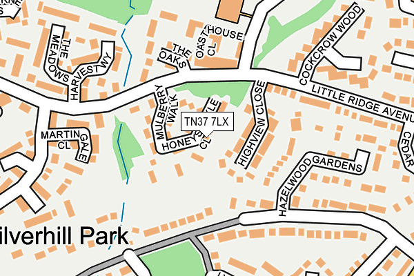 TN37 7LX map - OS OpenMap – Local (Ordnance Survey) TN37 7LX map - OS OpenMap – Local (Ordnance Survey)