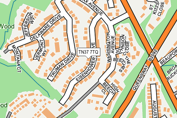 TN37 7TQ map - OS OpenMap – Local (Ordnance Survey) TN37 7TQ map - OS OpenMap – Local (Ordnance Survey)