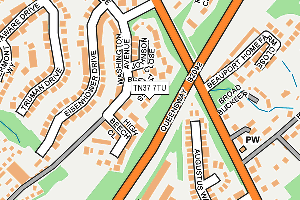 TN37 7TU map - OS OpenMap – Local (Ordnance Survey) TN37 7TU map - OS OpenMap – Local (Ordnance Survey)