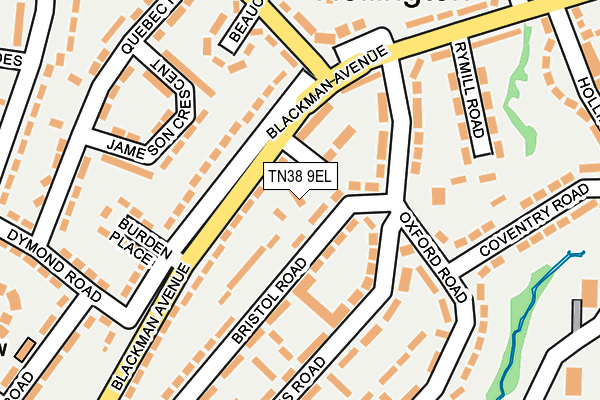TN38 9EL map - OS OpenMap – Local (Ordnance Survey) TN38 9EL map - OS OpenMap – Local (Ordnance Survey)