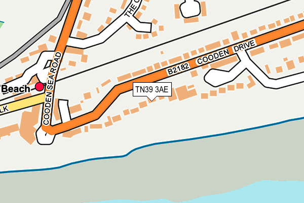 TN39 3AE map - OS OpenMap – Local (Ordnance Survey) TN39 3AE map - OS OpenMap – Local (Ordnance Survey)