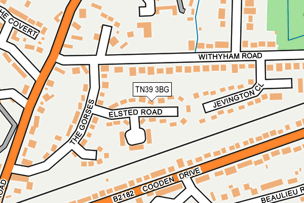 TN39 3BG map - OS OpenMap – Local (Ordnance Survey) TN39 3BG map - OS OpenMap – Local (Ordnance Survey)
