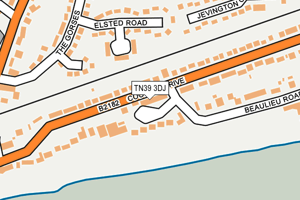 TN39 3DJ map - OS OpenMap – Local (Ordnance Survey) TN39 3DJ map - OS OpenMap – Local (Ordnance Survey)
