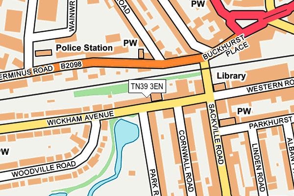 TN39 3EN map - OS OpenMap – Local (Ordnance Survey) TN39 3EN map - OS OpenMap – Local (Ordnance Survey)